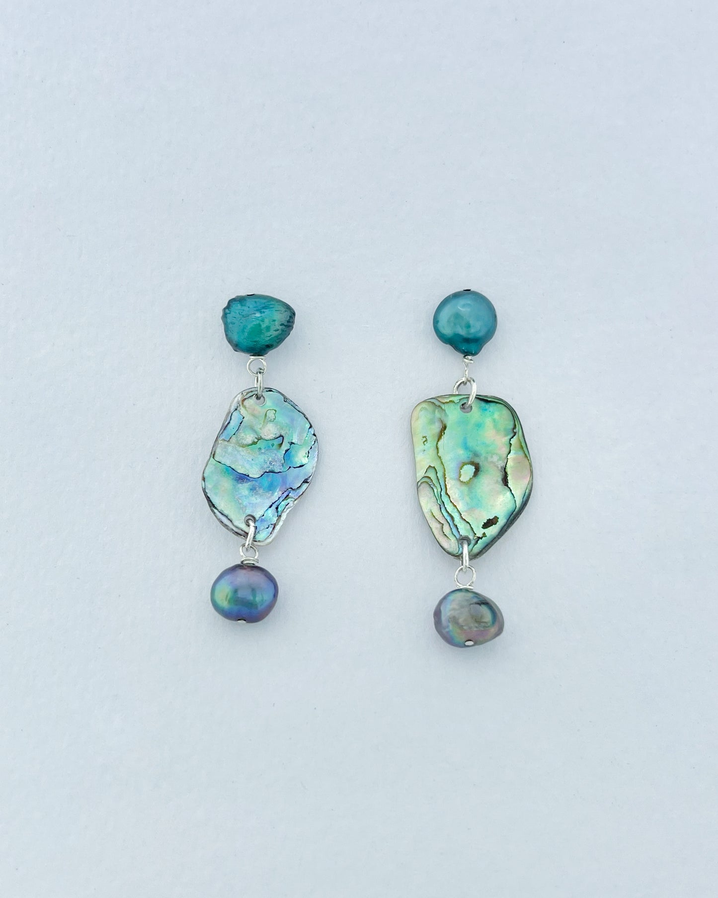 Paua & Pearls Earrings